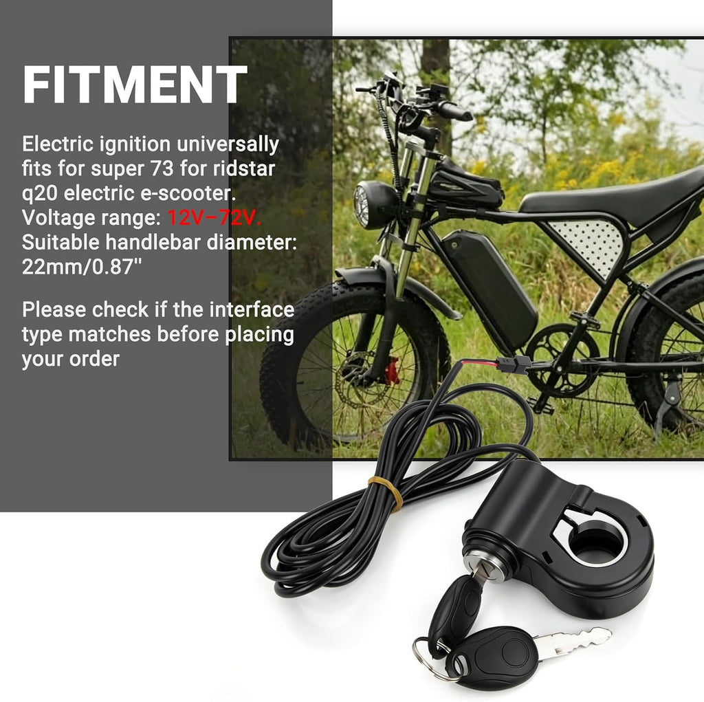 Super73/Ridstar Q20 Key Ignition
