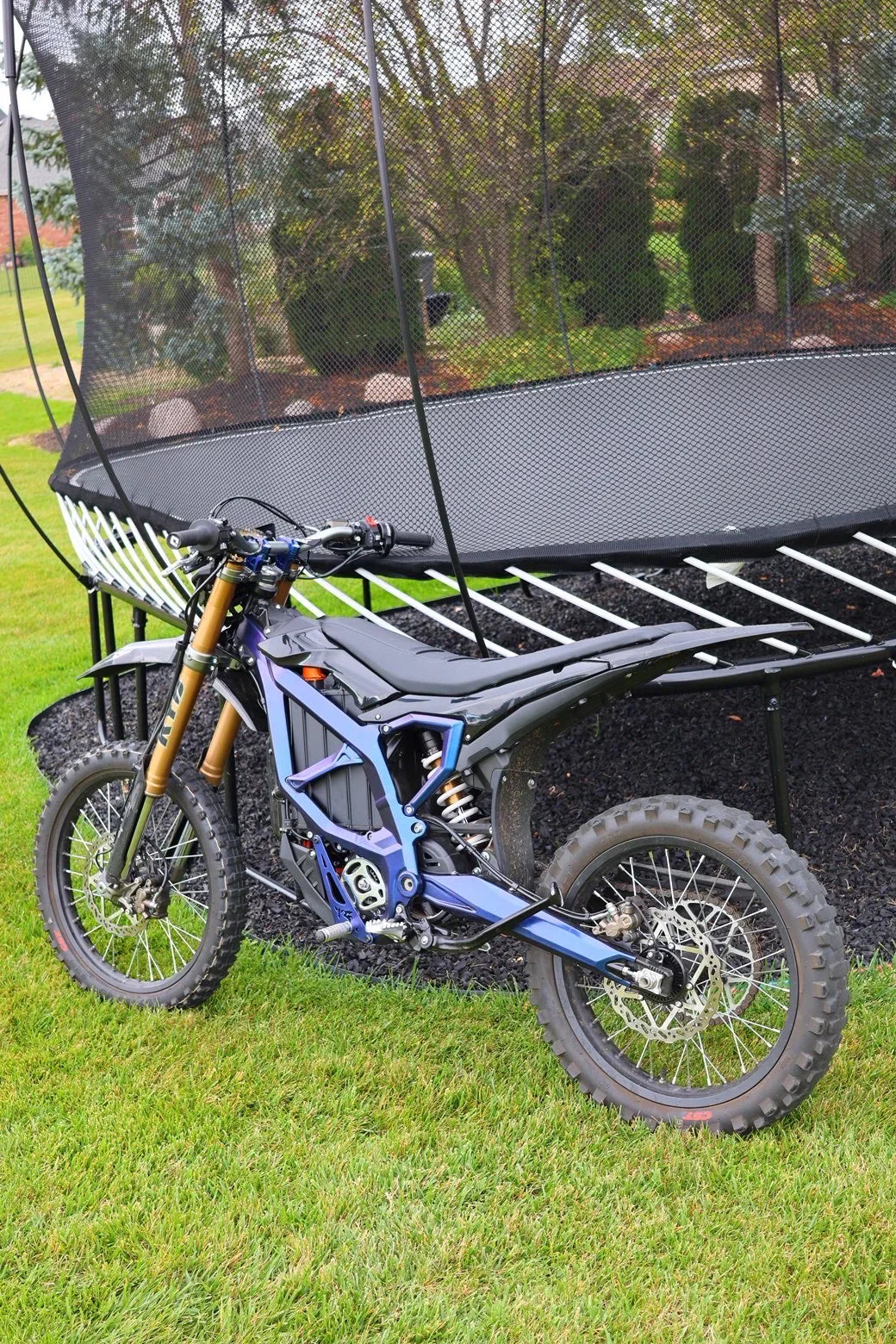 Surron-79bike Or Ultra bee "Coated" Frame Guards-Blue Or Pink