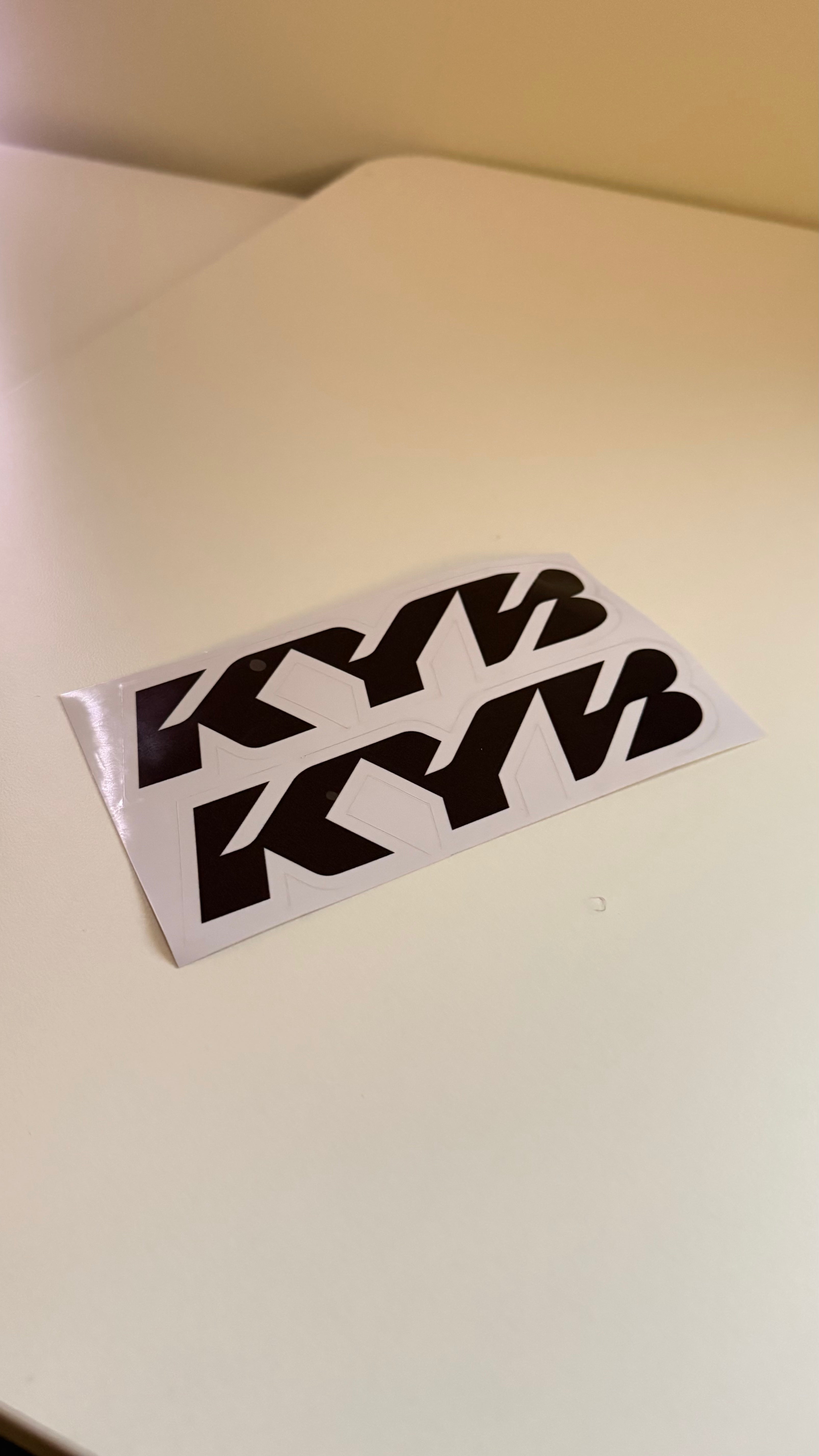 KYB Fork Stickers