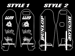 Ultra bee fork guard decals