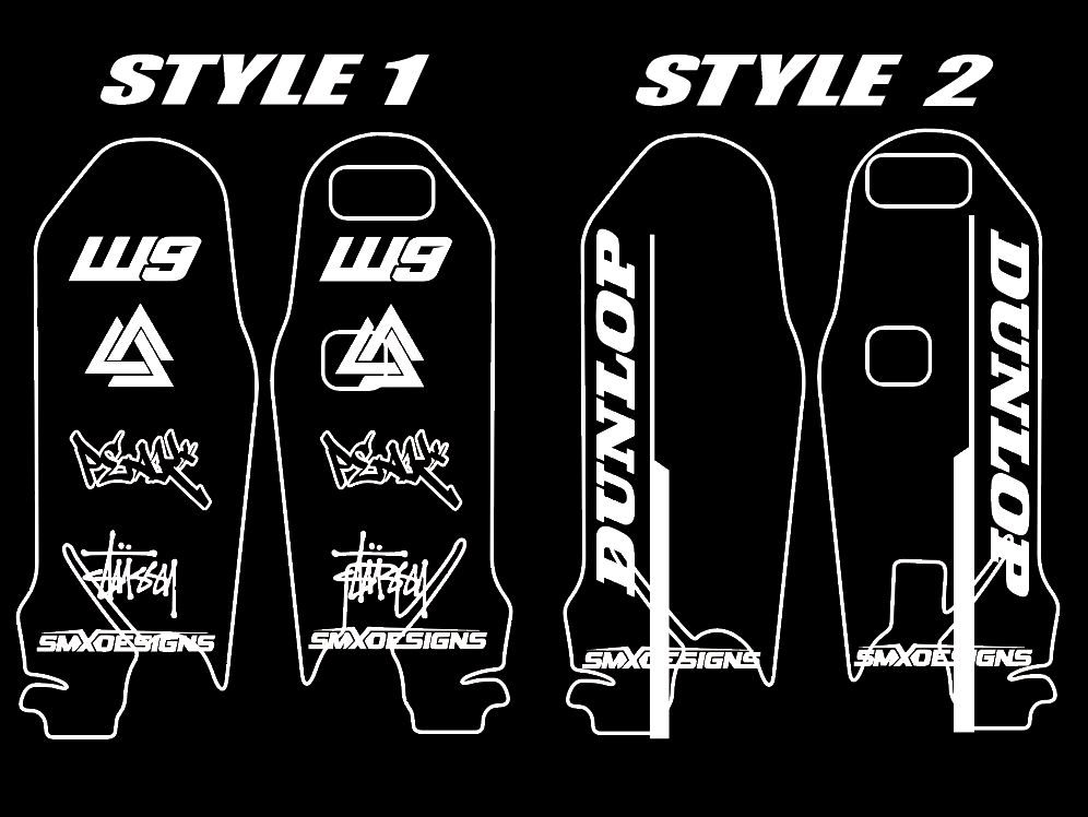 Ultra bee fork guard decals