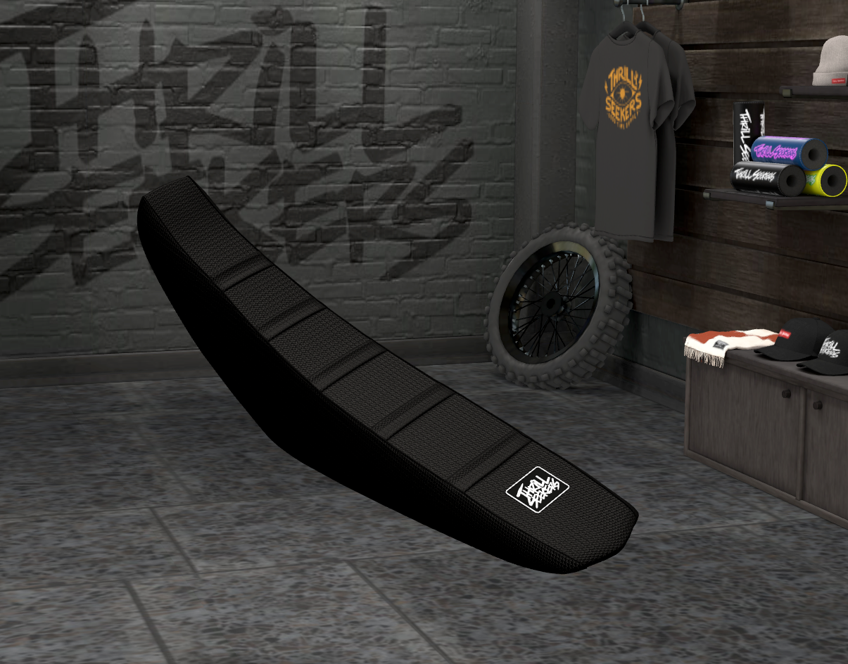 All Black Thrill Seekers Seat Cover