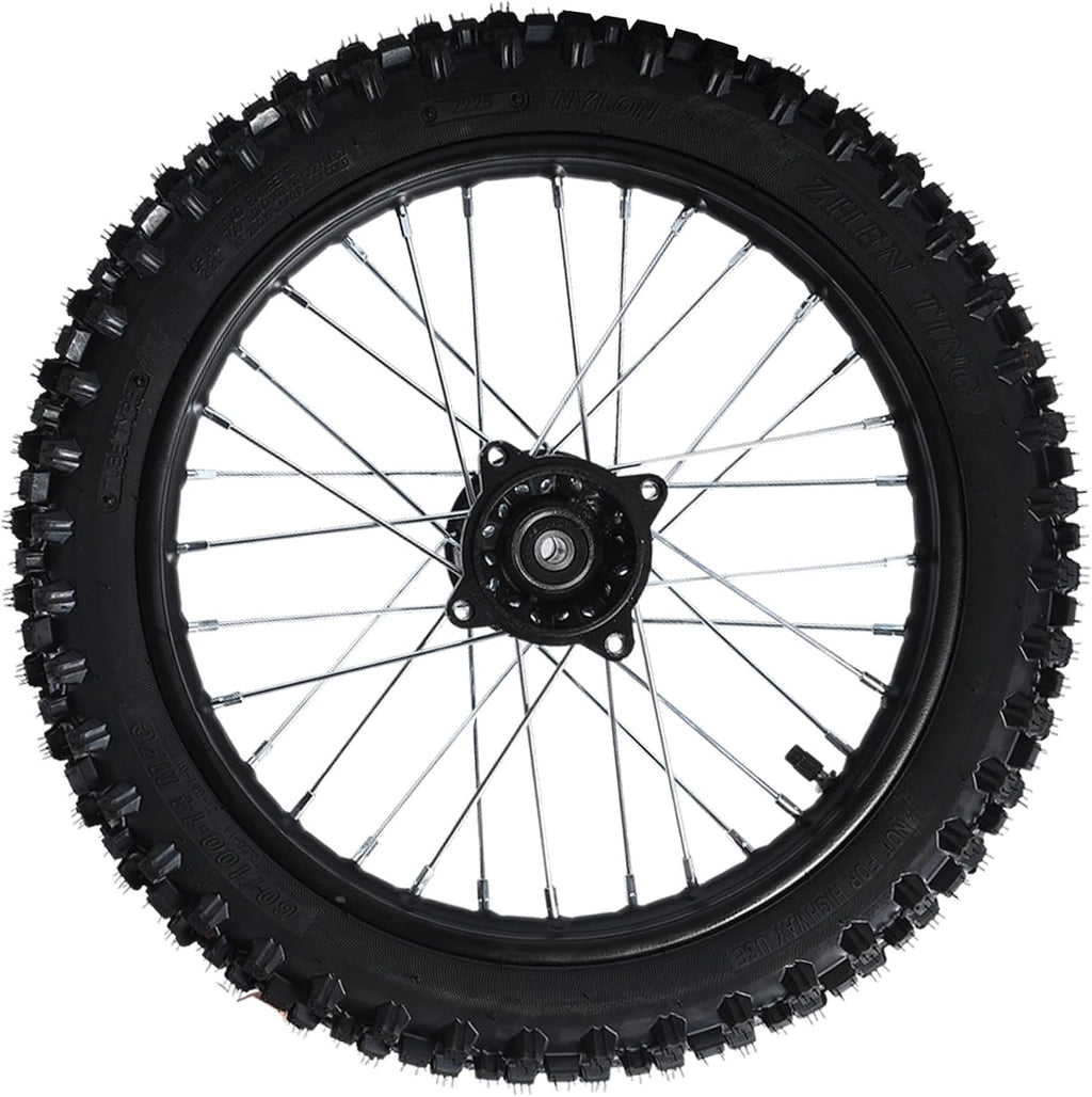 14 inch front wheel with knobby tire