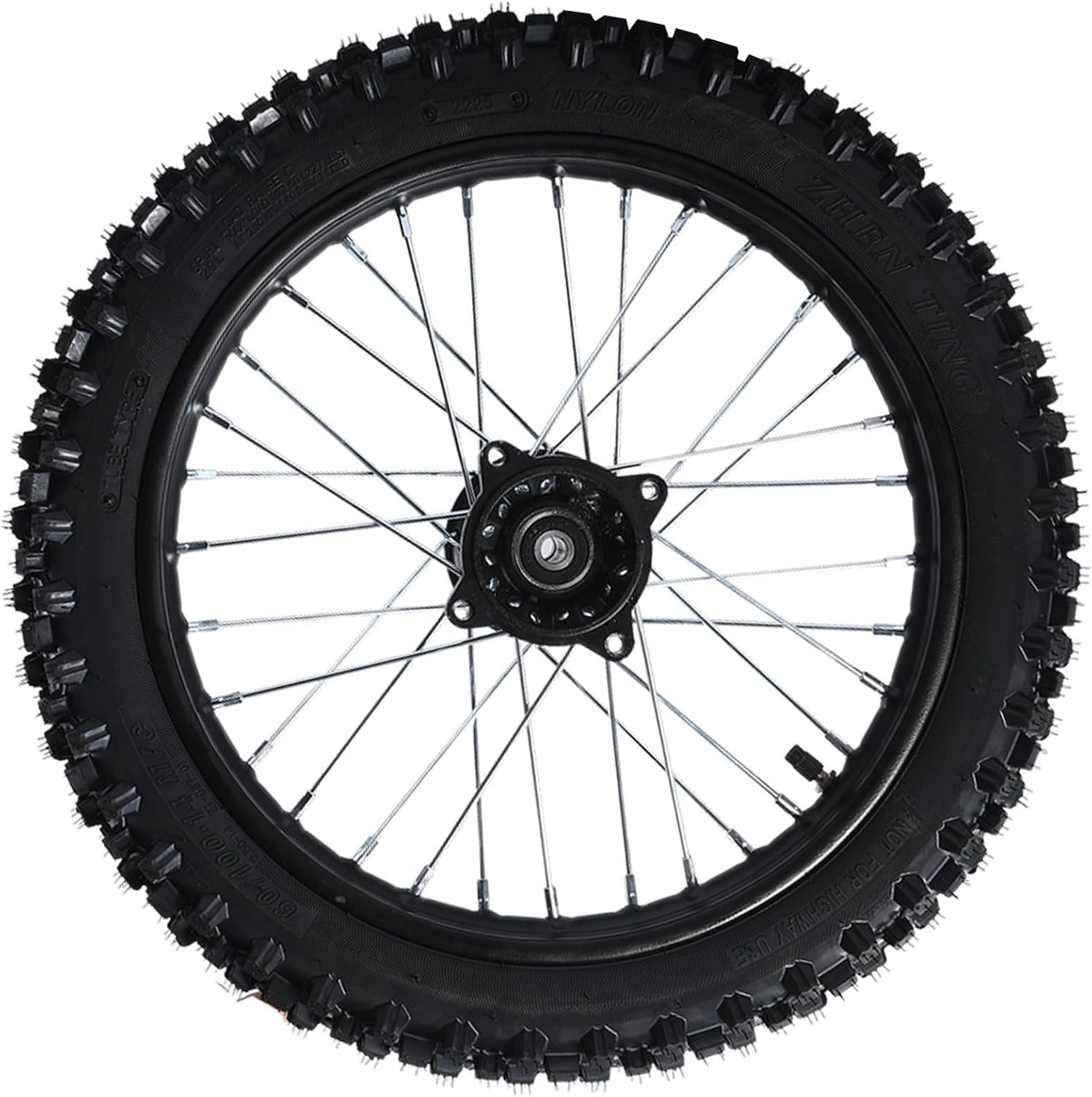 14 inch front wheel with knobby tire